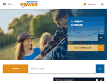 Tablet Screenshot of bluewaterpower.com